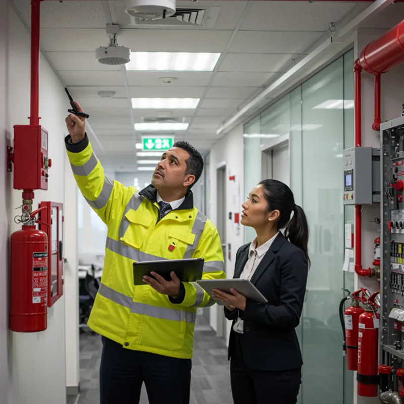 Sistema de alarme de incêndio em São Paulo